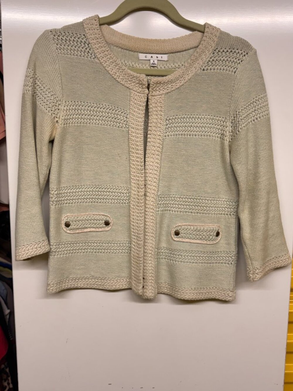 abi Society Sweater - Mint Green Chanel Style Cardigan #203